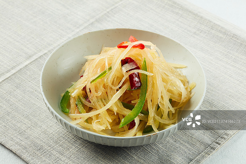 小炒土豆丝图片素材