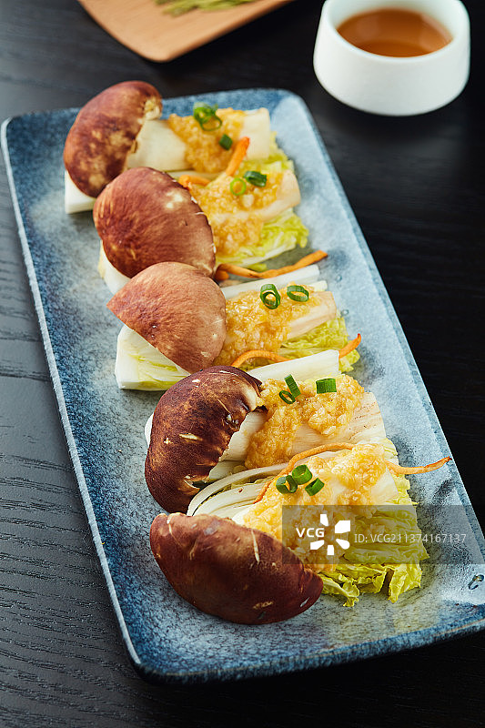 蒜蓉香菇娃娃菜图片素材