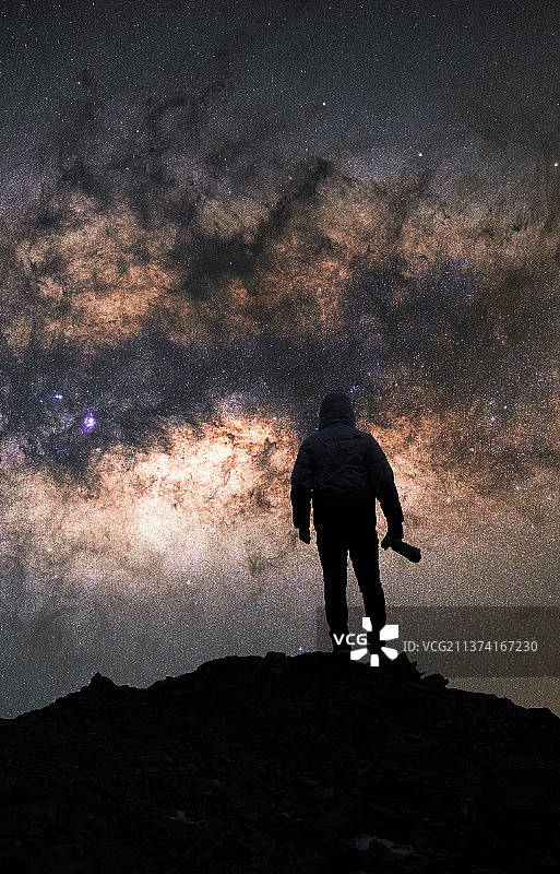 孤独的拍星人图片素材