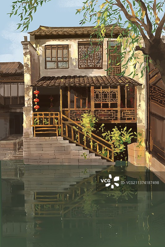 江南水乡-江南古镇图片素材