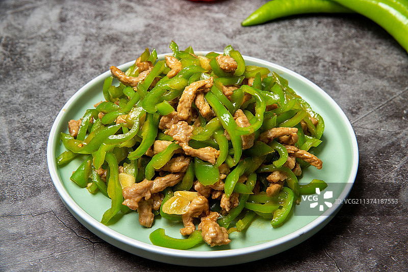 尖椒肉丝图片素材