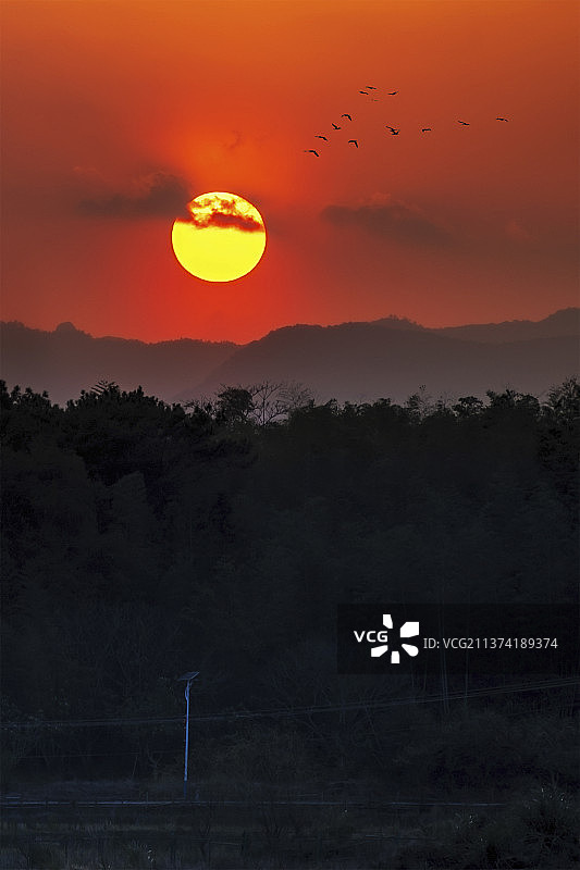 追一场日落图片素材