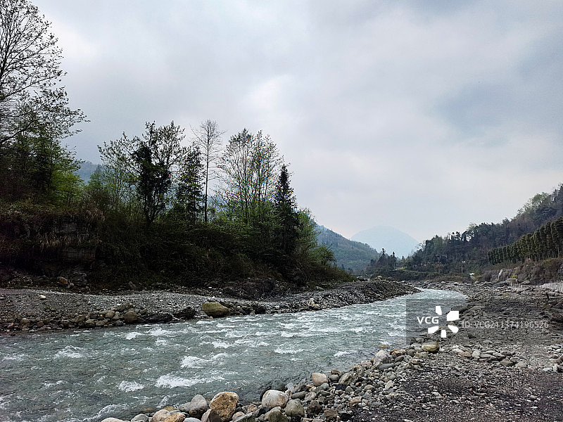 都江堰 虹口 龙溪 森林公园 白沙河图片素材