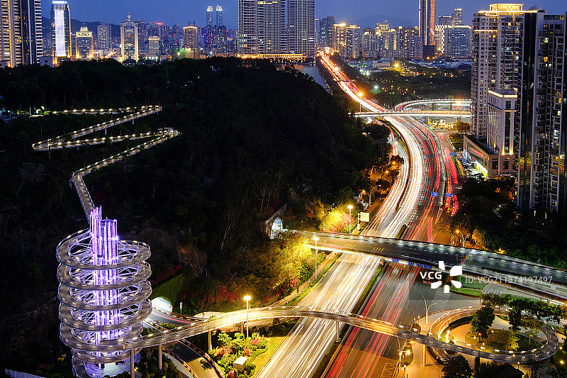 和熙楼夜色图片素材