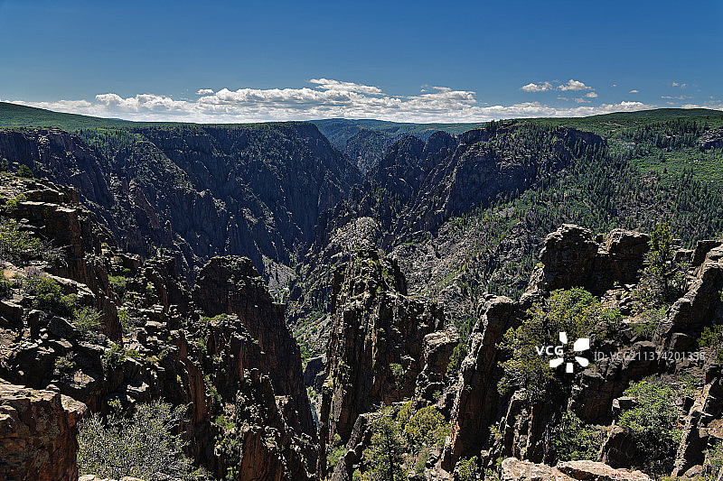美国科罗拉多州蒙特罗斯县群岛峰黑色峡谷图片素材