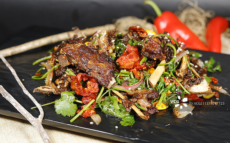 红烧羊排图片素材