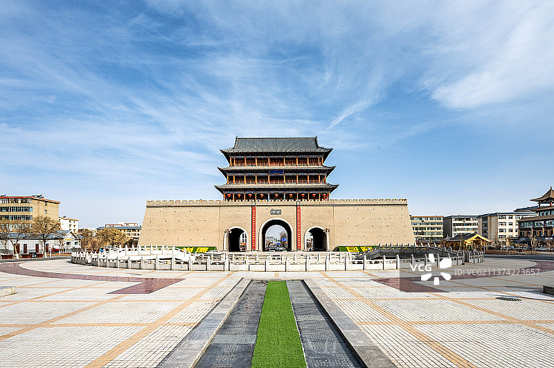 甘肃武威南城门楼南城门广场银武威图片素材