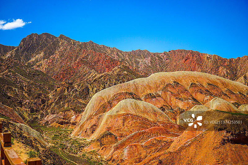 张掖七彩丹霞图片素材