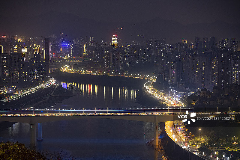 重庆嘉陵江沿线景观图片素材