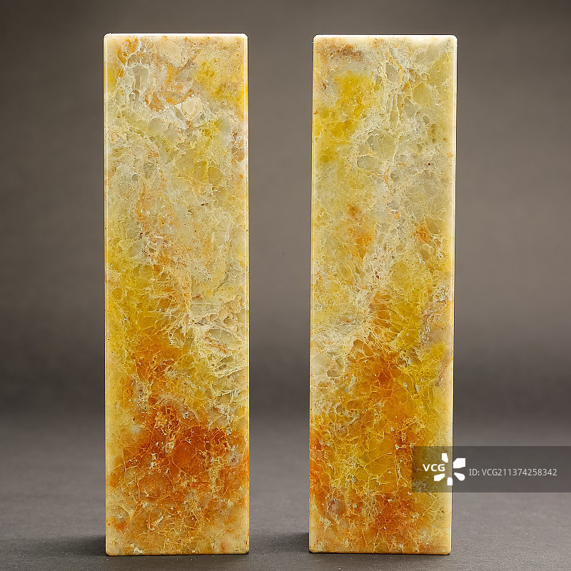 寿山老岭石素对章图片素材