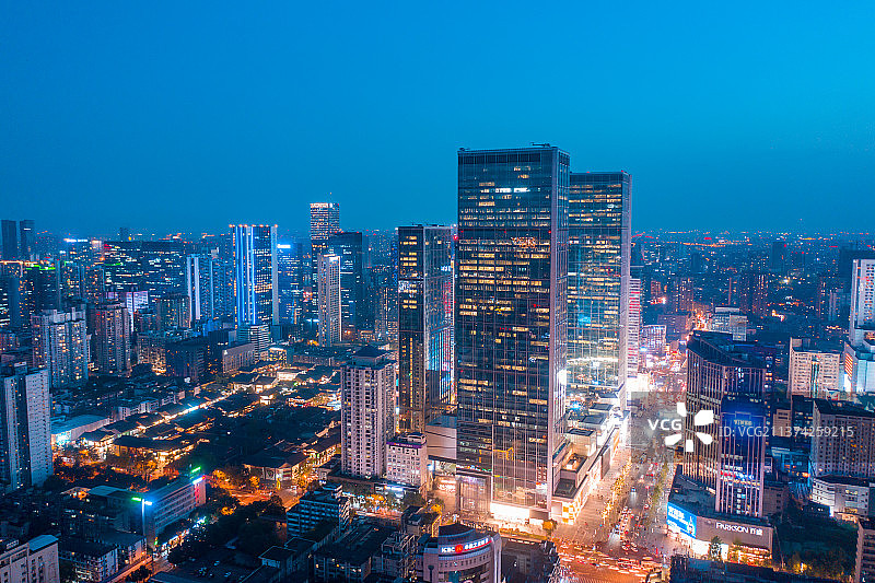 成都春熙城市风光图片素材