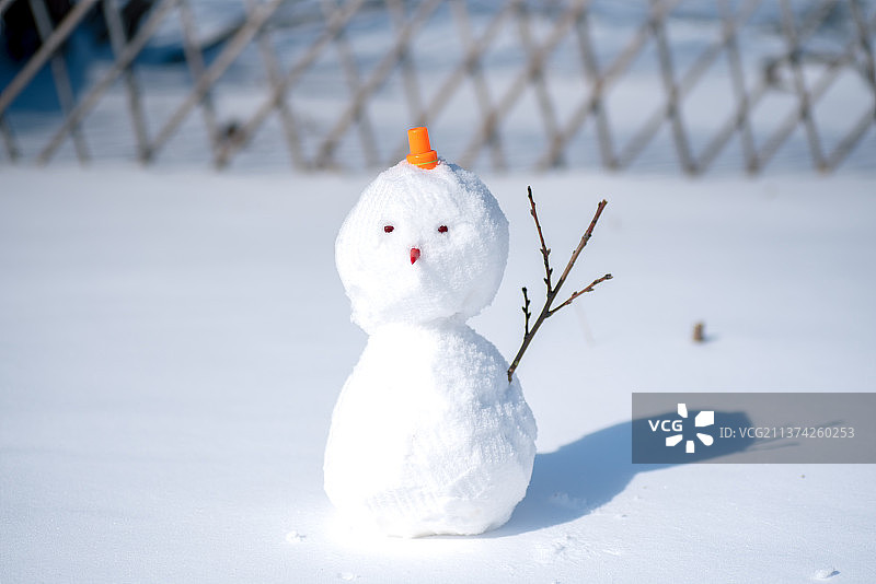 可爱的雪人图片素材