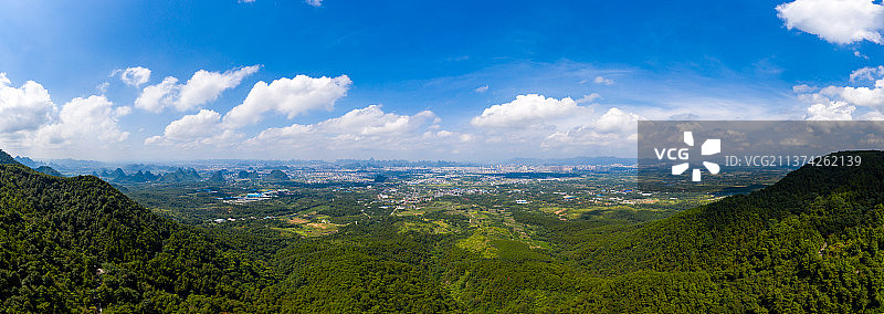 广西桂林市郊航拍风光图片素材