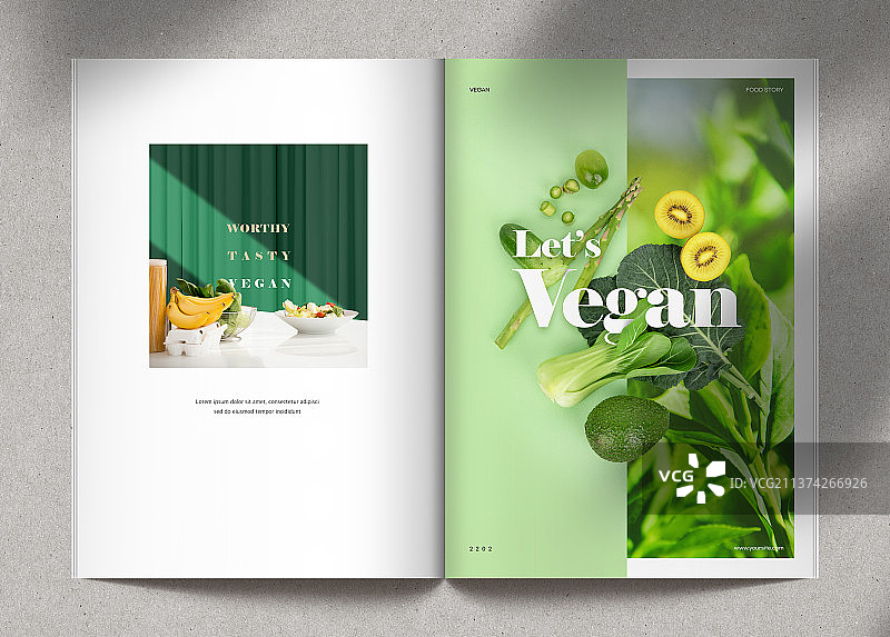 农场新鲜蔬菜纯素食品海报宣传册模板图片素材