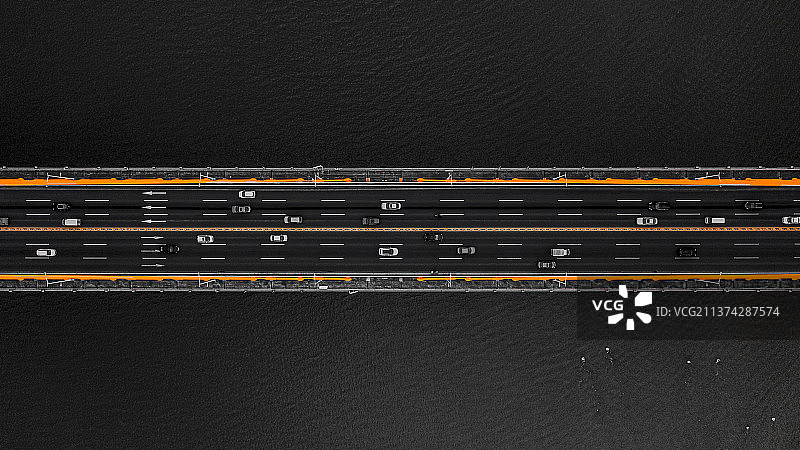 俯瞰大桥图片素材