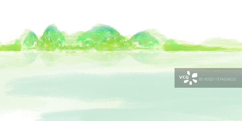 春天自然水彩淡雅背景壁纸图片素材