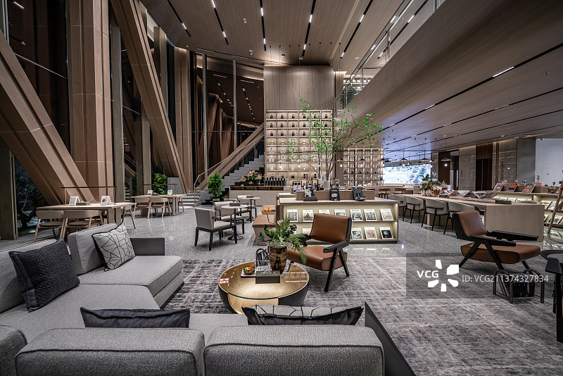 城市、大厅、书店、书吧、宽敞、明亮、商务、咖啡厅、休闲、放松图片素材