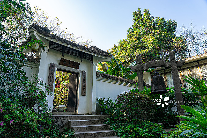 中国广州兰圃园林公园景观图片素材
