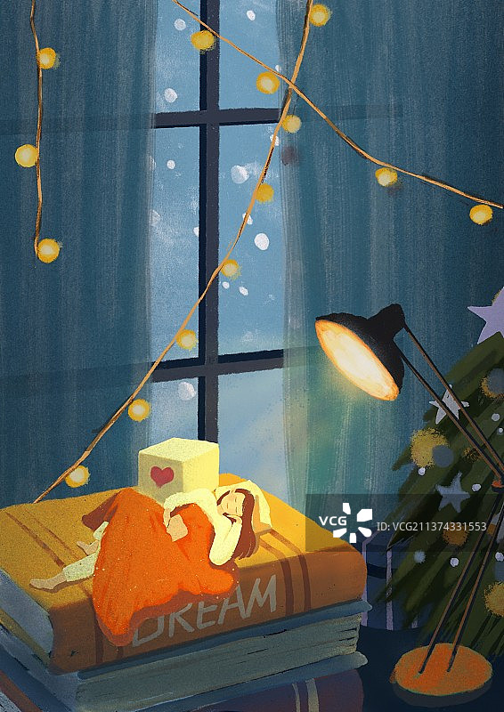 读书日晚安图片素材