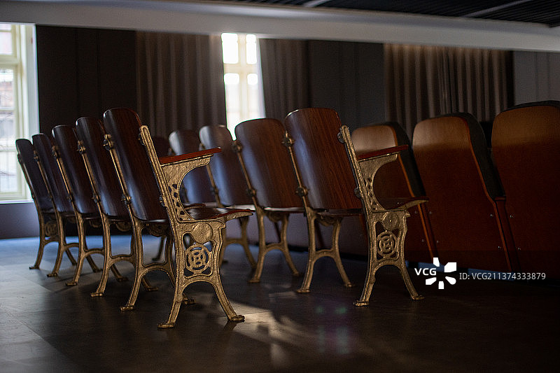 北京中法大学旧址建筑内部小剧场图片素材