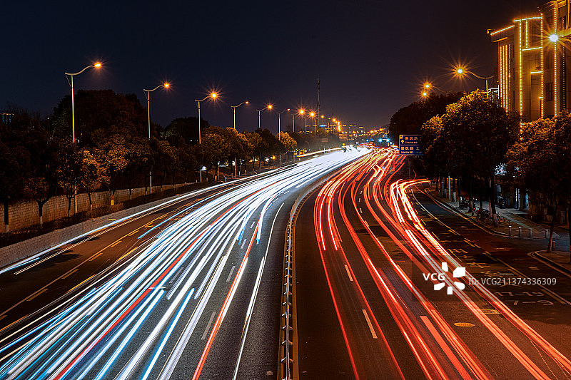 难以捕捉的光，在镜头下便有迹可循，摄于长沙橘子洲大桥图片素材