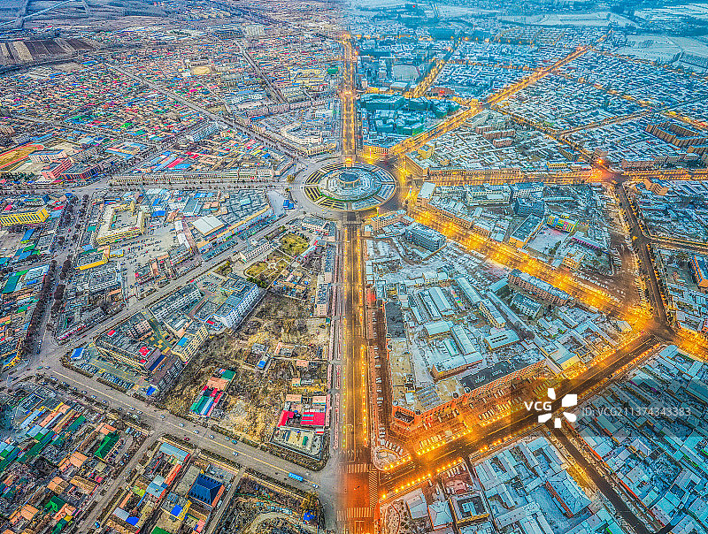 冬日八卦城图片素材