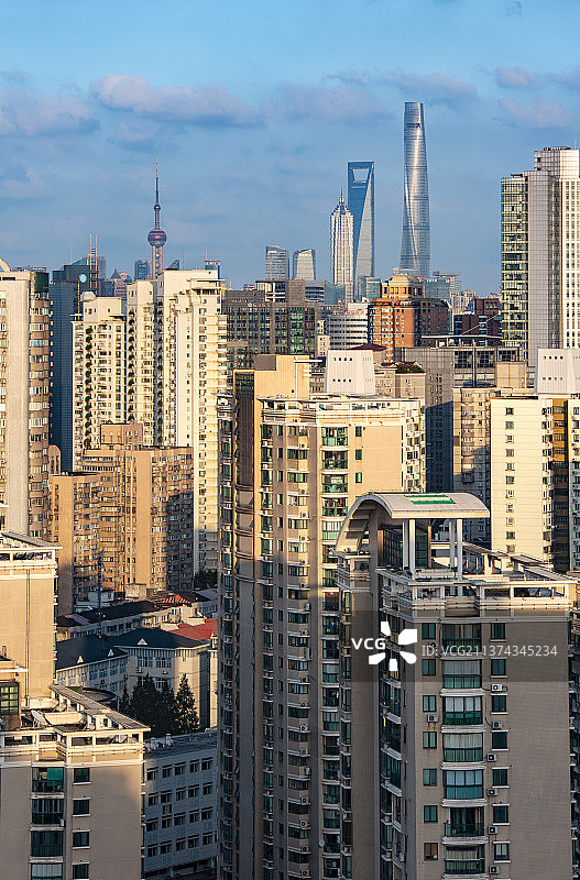 上海普陀区城市风光图片素材