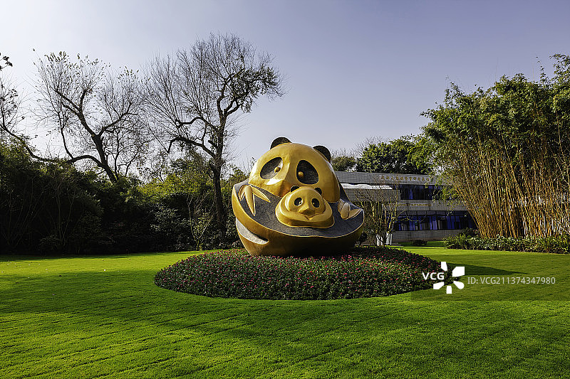 成都熊猫基地图片素材