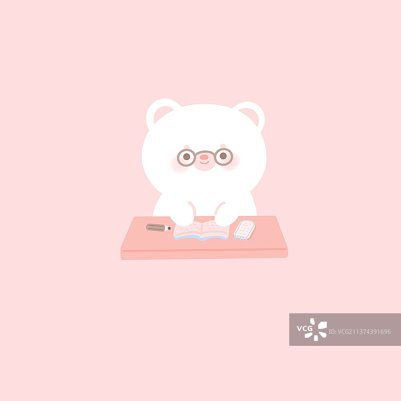 小熊工作日图片素材