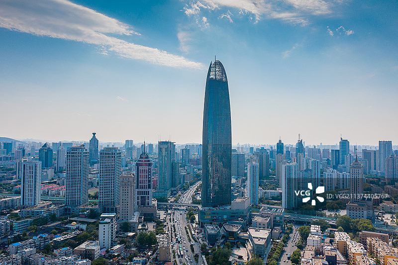 济南市区城市风光图片素材