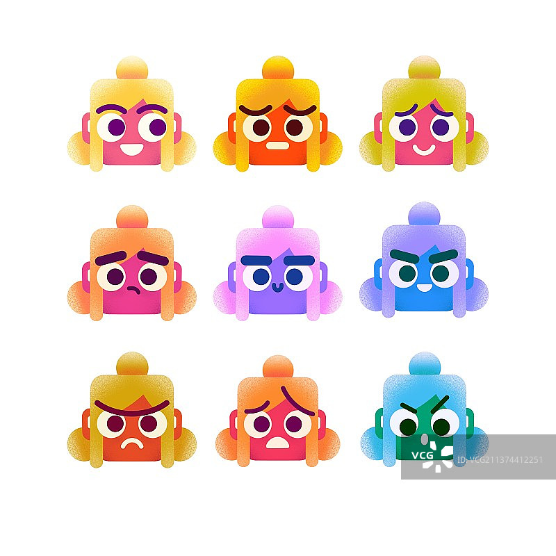 扁平头像2图片素材