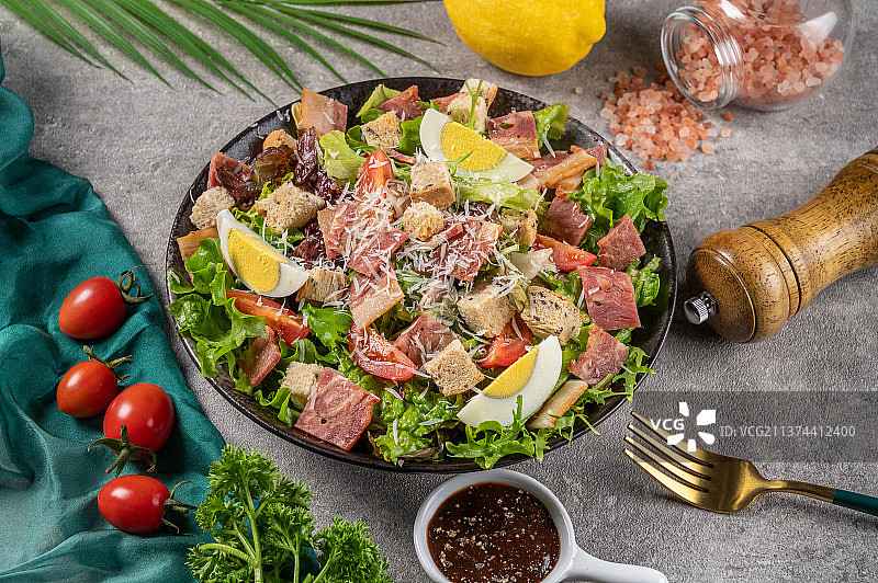 凯撒蔬菜拉沙图片素材