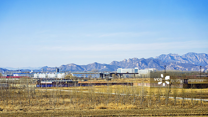 中国北方山区厂矿企业图片素材