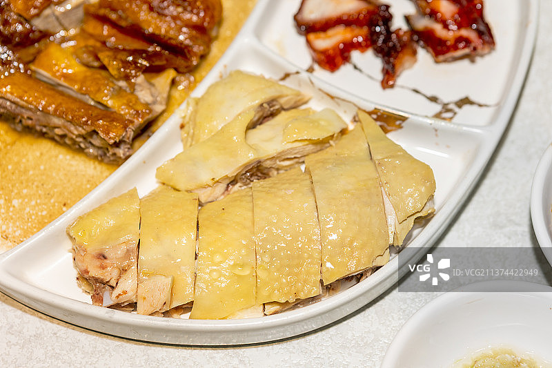 粤菜广东美食烧腊拼盘图片素材