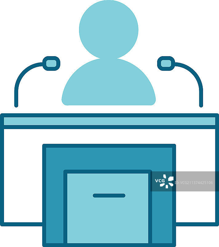 扁平风格的语音图标图片素材