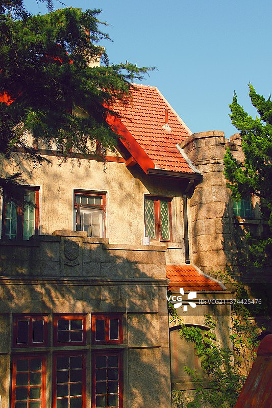 青岛八大关风景区掠影图片素材