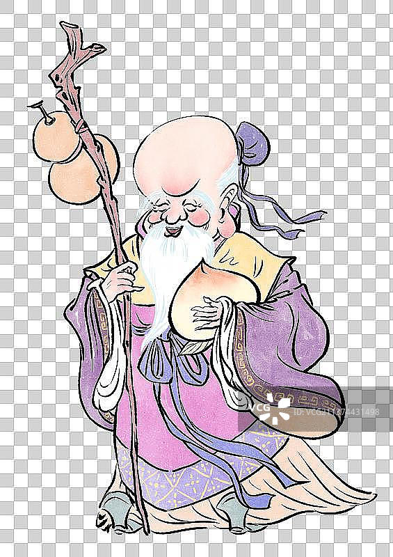 老寿星人物元素图片素材