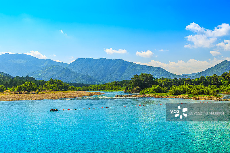 温州楠溪江自然风光图片素材