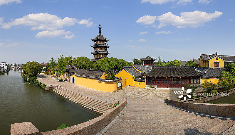 苏州震泽古镇风光图片素材