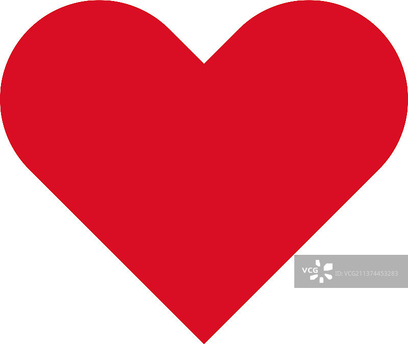 简约红色心形图标图片素材