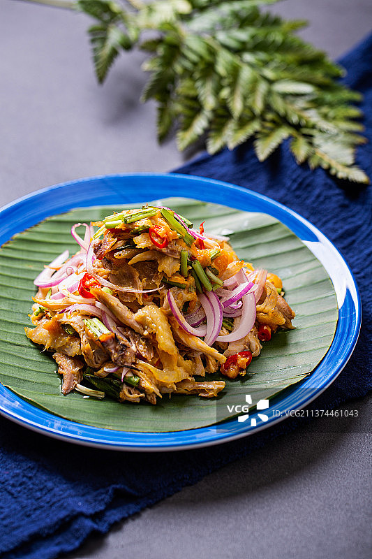 云南菜，凉拌鸡丝图片素材