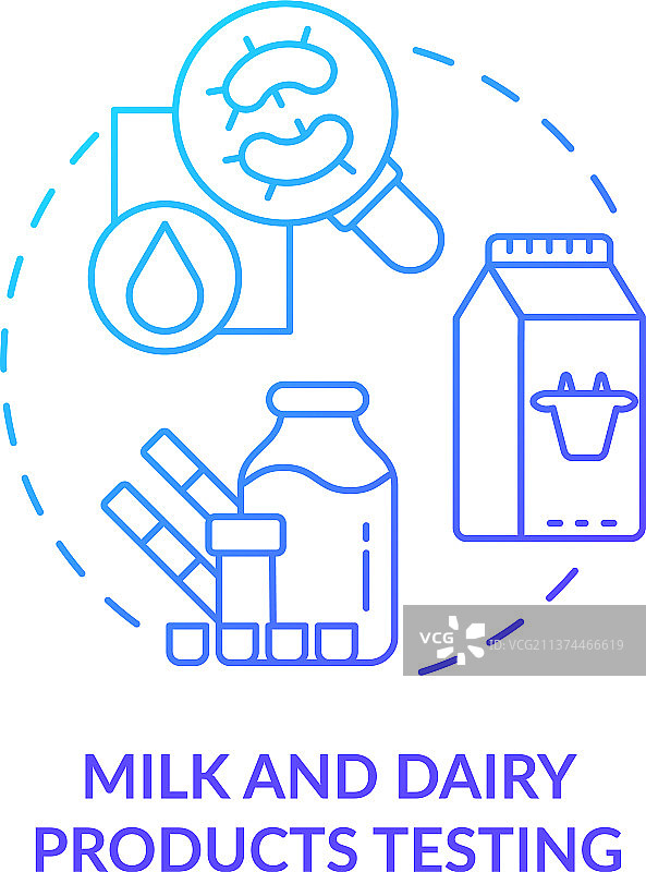 牛奶乳制品检测蓝色渐变图片素材