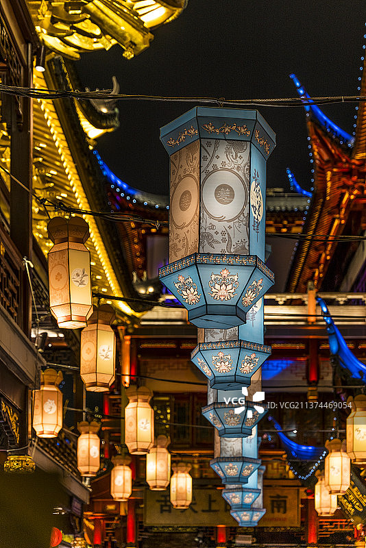 春节上海豫园灯会图片素材