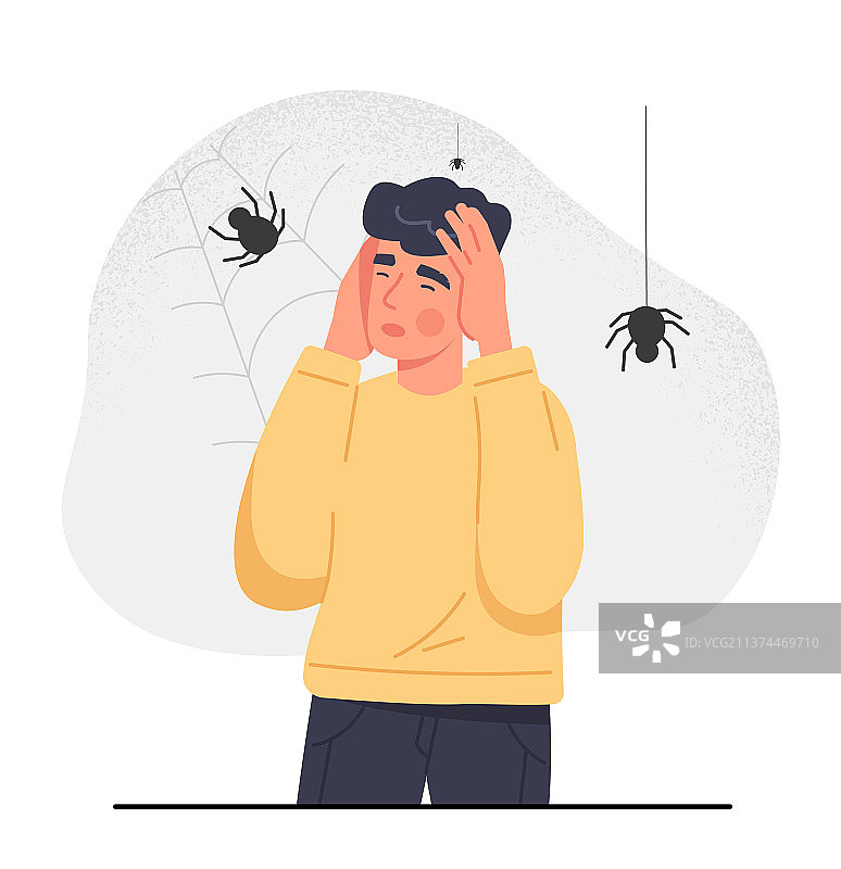 非理性恐惧概念图片素材