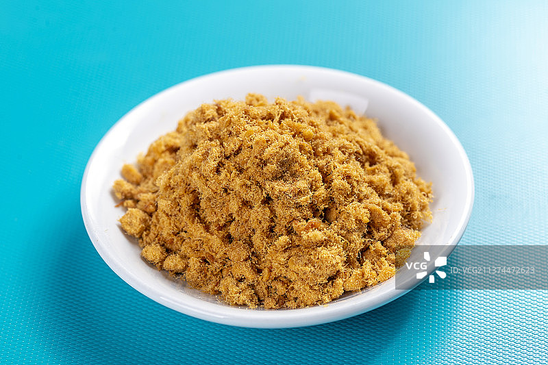 佐餐小吃一盘肉松特写图片素材