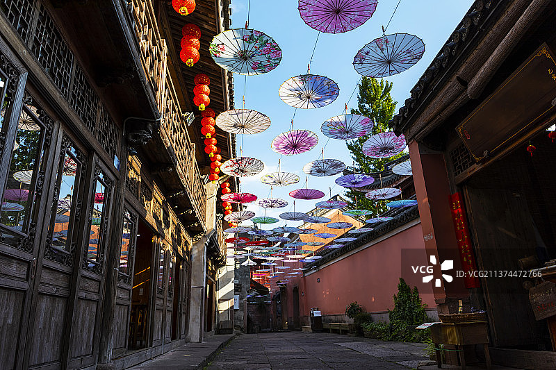 宁波象山石浦渔港古城内景图片素材