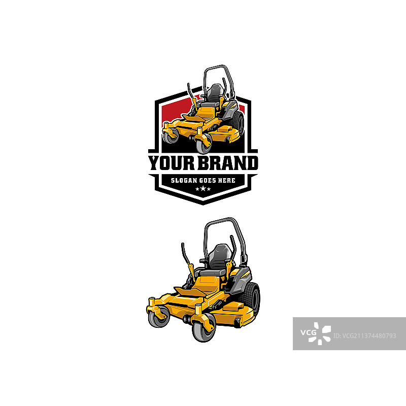 割草机图案合集图片素材