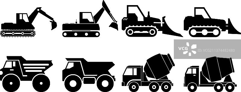 重型车辆轮廓设计模板图片素材