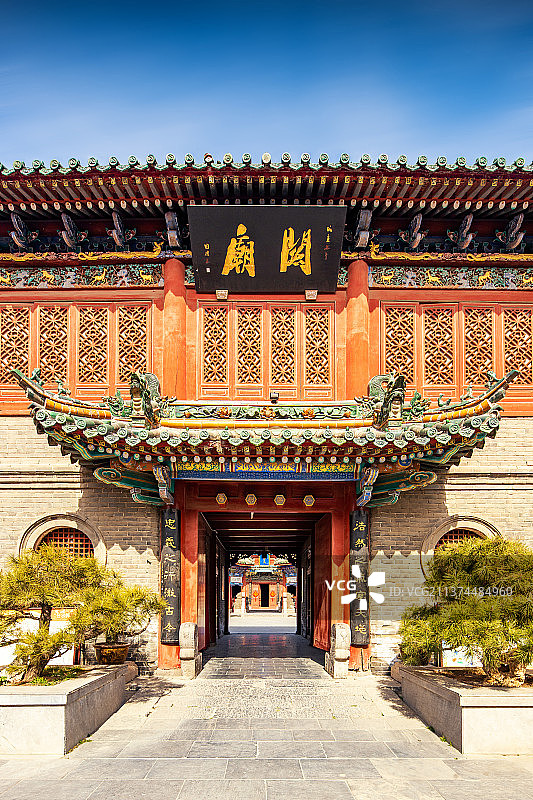 中国河南开封山陕甘会馆图片素材