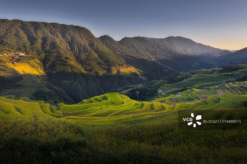 山岭秋风 贵州从江加榜梯田图片素材
